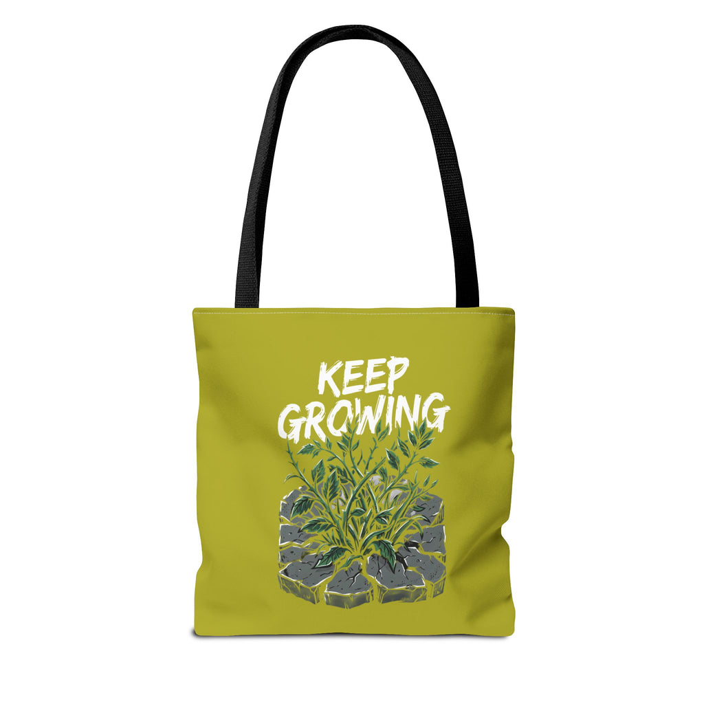 Tote Bag - Resilient Sprout Botanical Tote (Plant Growing Through Rock)