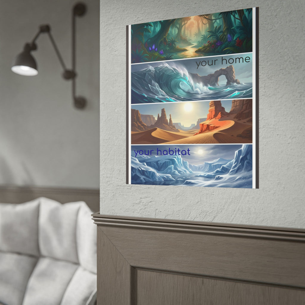 Rolled Poster — 'Your Home, Your Habitat' Fantasy Landscapes Print