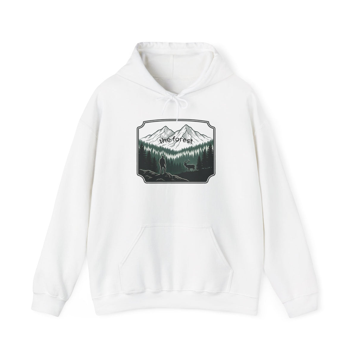 Adventure Hoodie - 'We are Forest' Mountain & Pine Woodland Graphic Hoodie