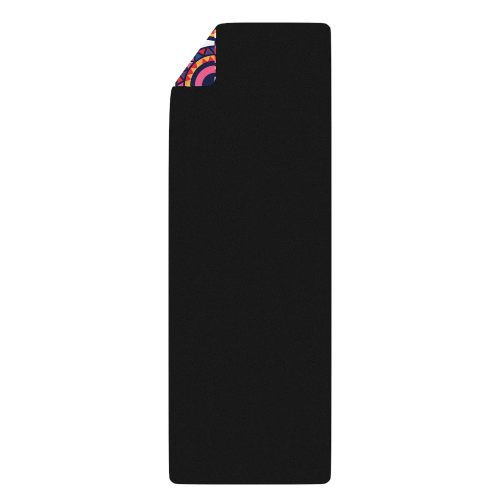 Cosmic Explorer Rubber Yoga Mat — Psychedelic Space Pattern for Yoga & Meditation