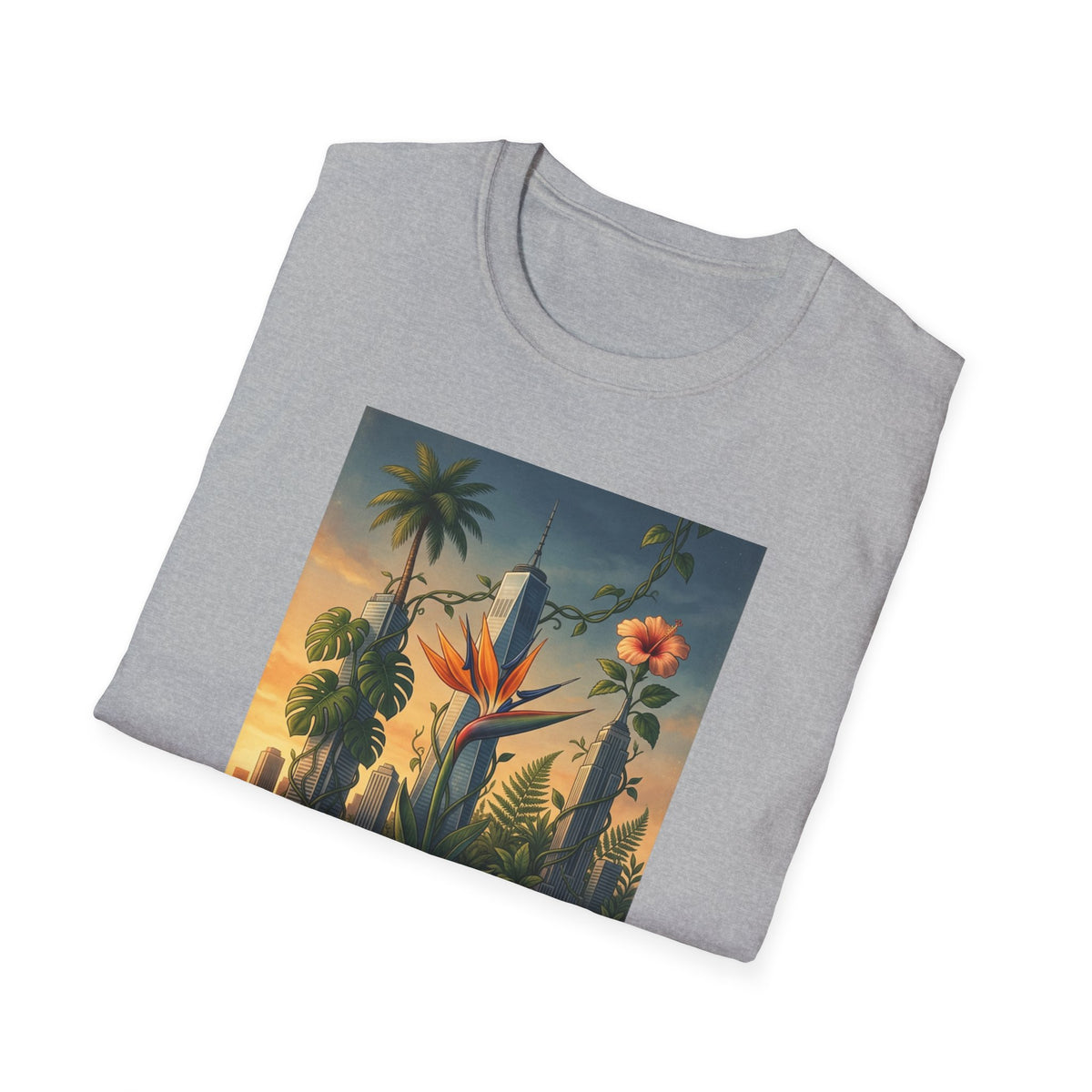City Jungle T-Shirt — Tropical Botanical Skate-Inspired Tee