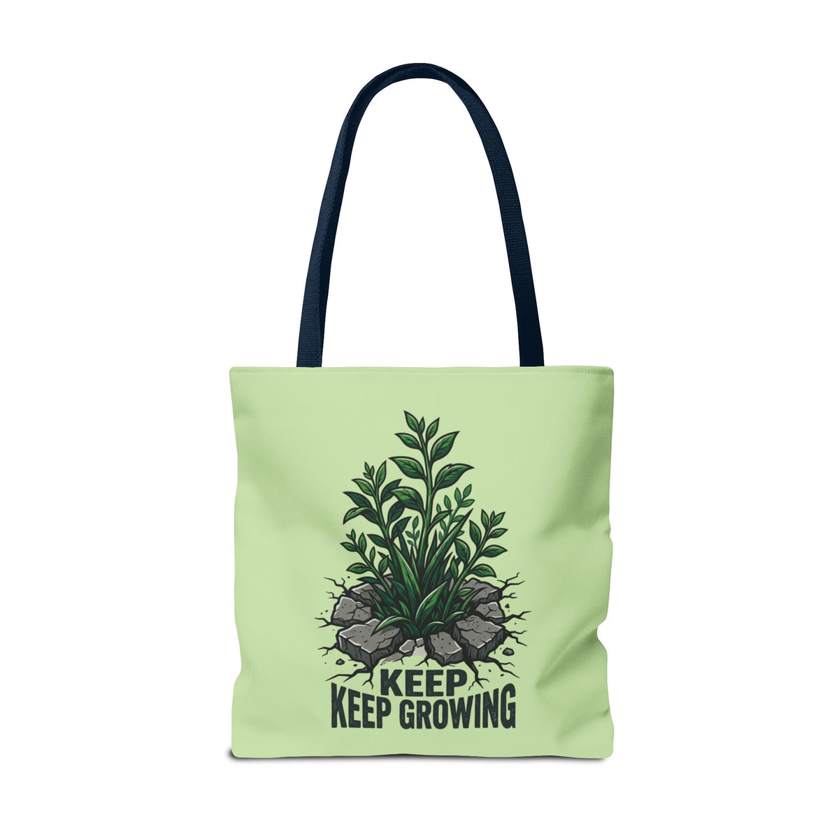 Keep Growing Plant Tote Bag — Inspirational Garden Canvas Tote