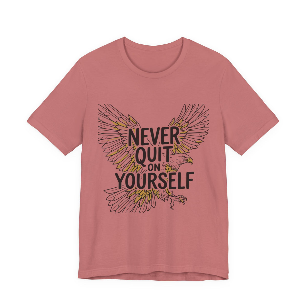 Never Quit On Yourself Eagle Tee — Inspirational Motivational T-Shirt