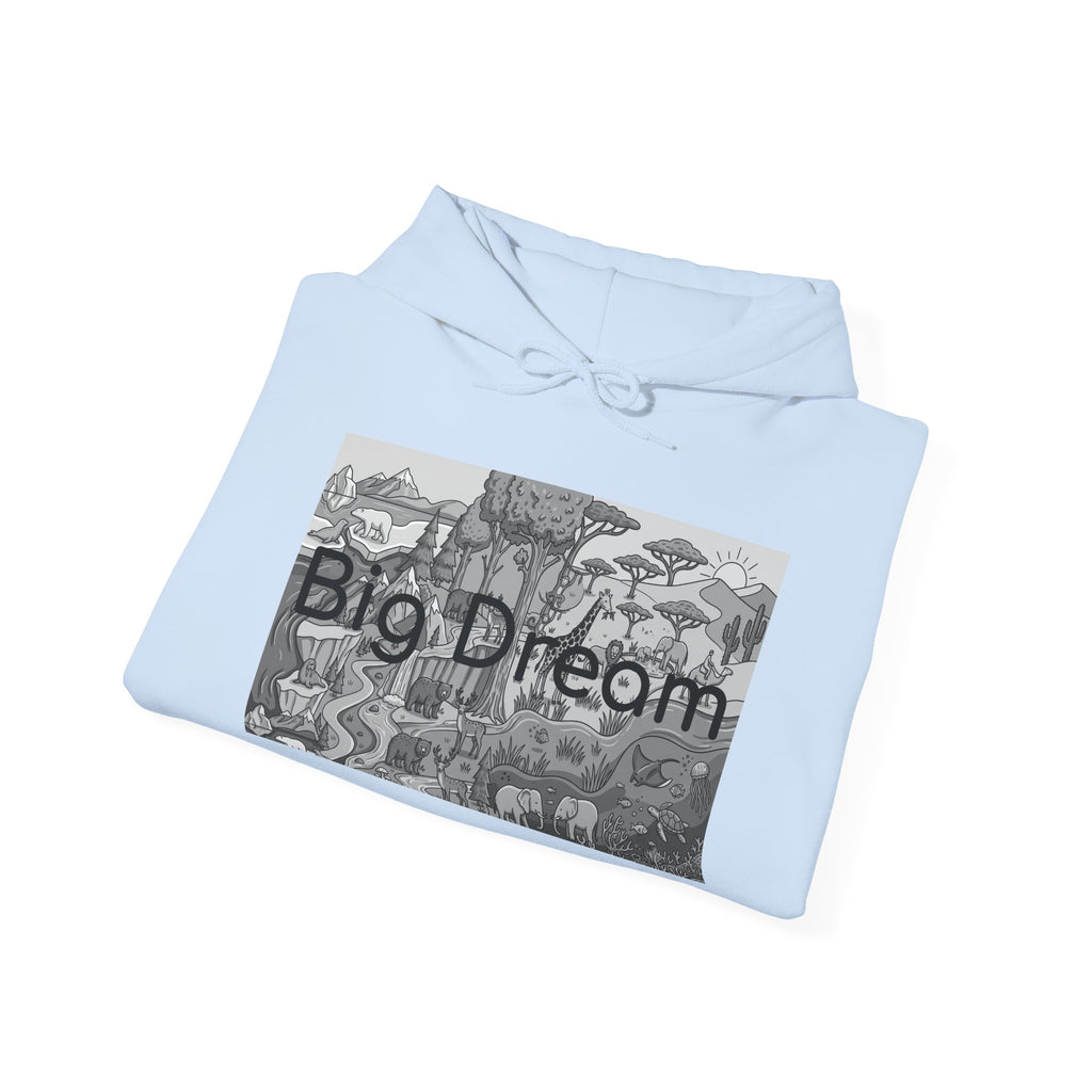 Hoodie — 'Big Dream' Graphic Hoodie with Whimsical Collage Design