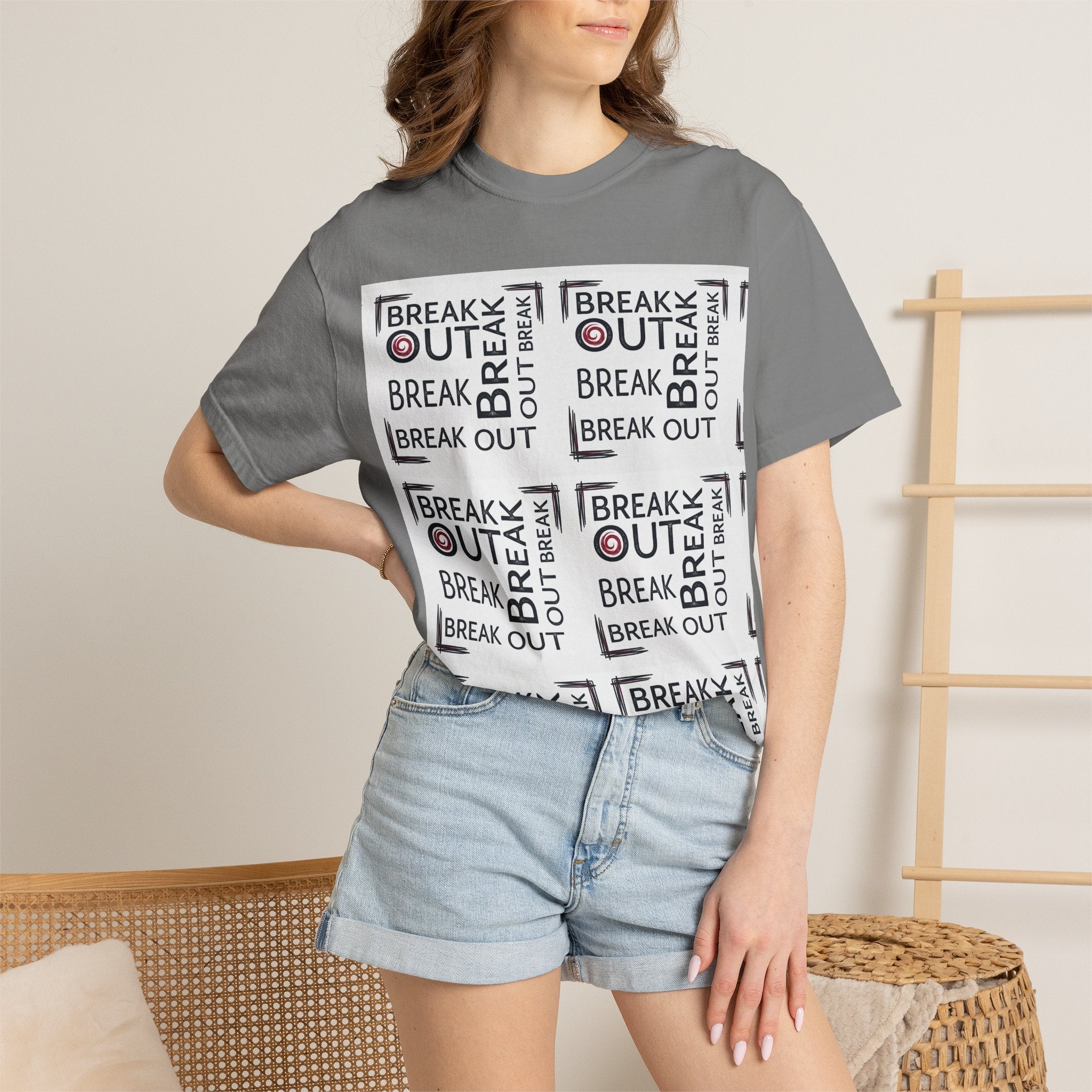 Break Out Repeat Pattern T-Shirt