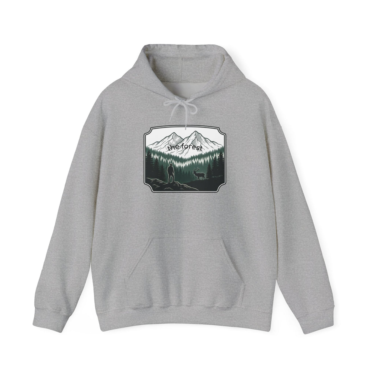Adventure Hoodie - 'We are Forest' Mountain & Pine Woodland Graphic Hoodie