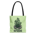 Keep Growing Plant Tote Bag — Inspirational Garden Canvas Tote