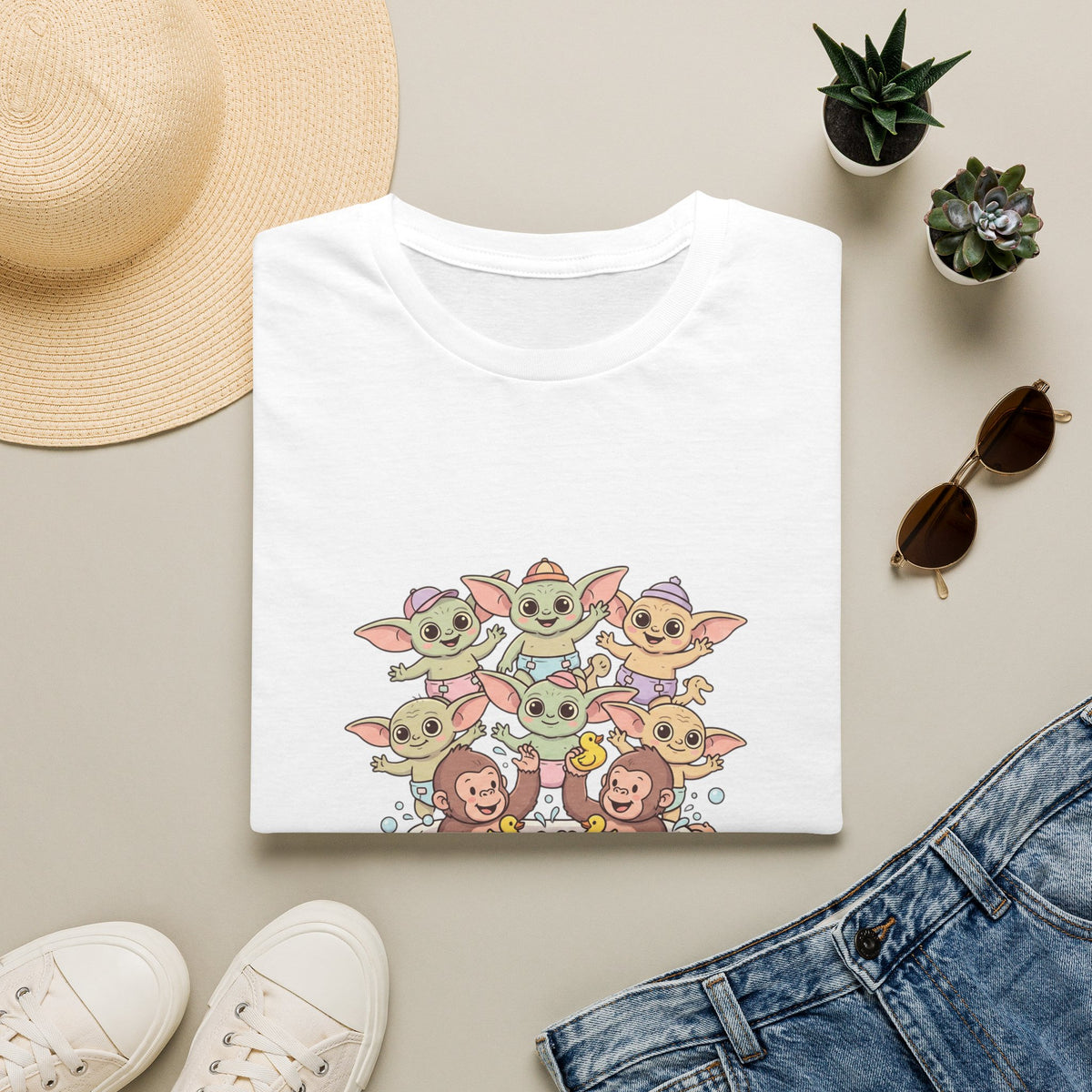 T-Shirt — "Friends with Funimals" Cute Cartoon Pets Graphic Tee