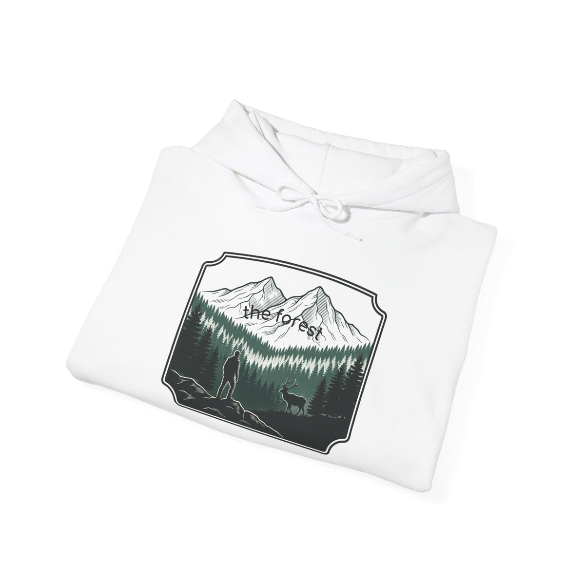 Adventure Hoodie - 'We are Forest' Mountain & Pine Woodland Graphic Hoodie