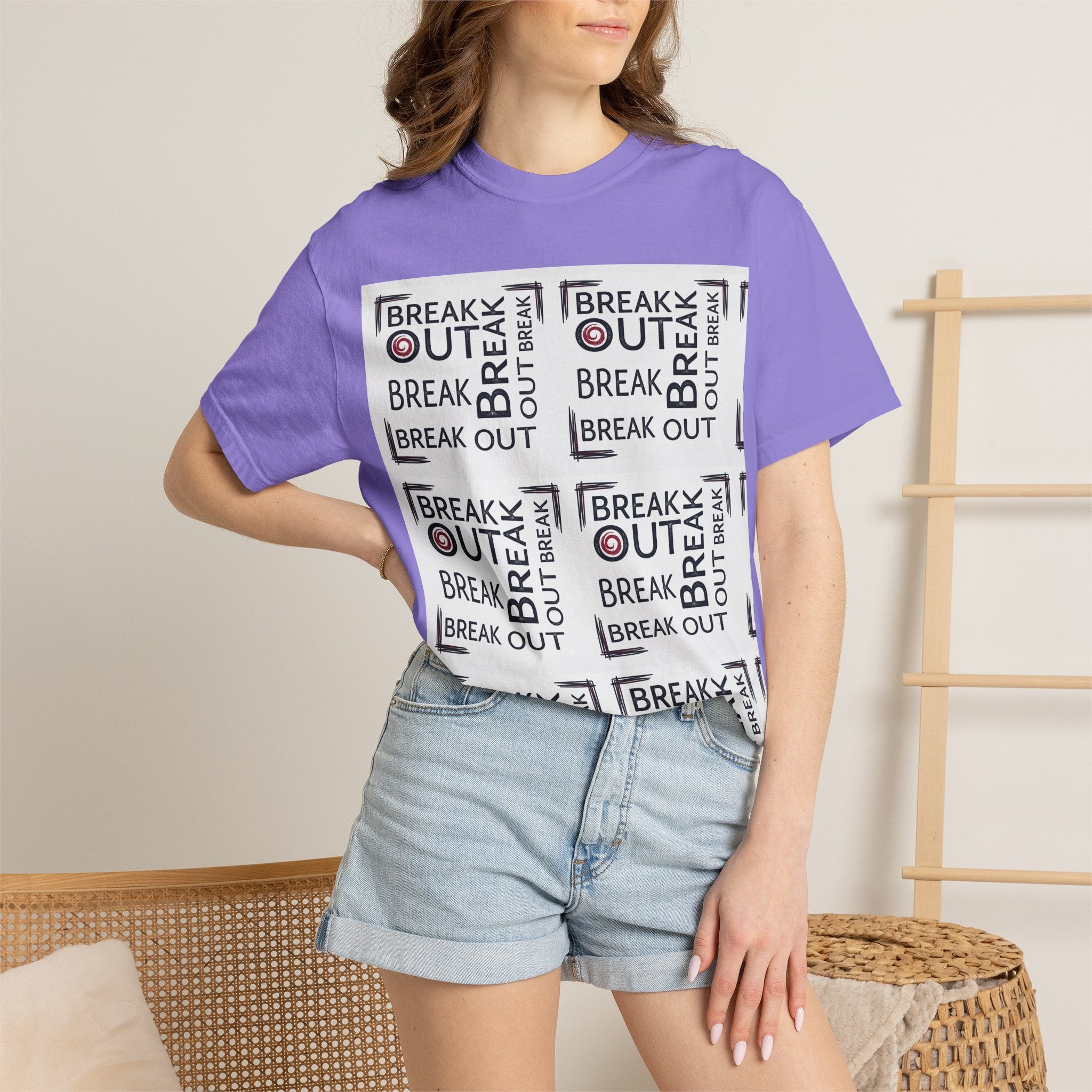 Break Out Repeat Pattern T-Shirt