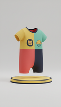 Baby Onesie With Playful Camo
